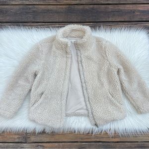PacSun Cream Sherpa Coat Sz S/XS